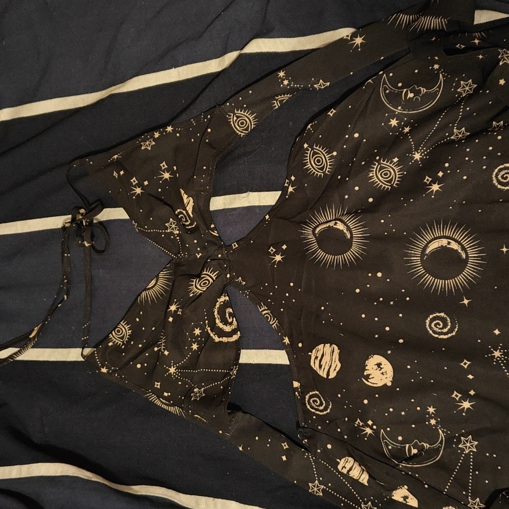 Astronomy print dress
